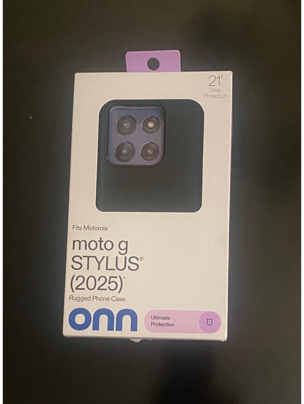 Onn Rugged Case for Motorola moto g Stylus (2025) Black